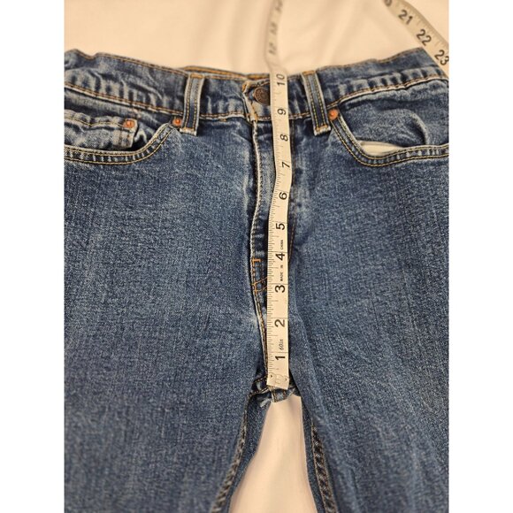 Levis Mens Blue 505 Slim Fit‎ Jeans tag: W29 L32 Measure 27x30 - Picture 7 of 9